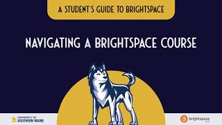 Navigating A Brightspace Course