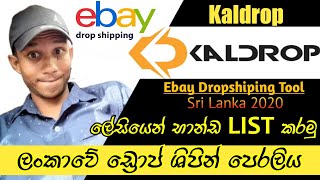 Ebay Dropshipping Tools / SL Tool /best dropshipping tool on ebay ( sinhala) 2020