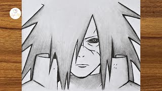 How To Draw Madara Uchiha Step By Step Anime Drawing Tutorial For Beginners Easy Anime Drawing