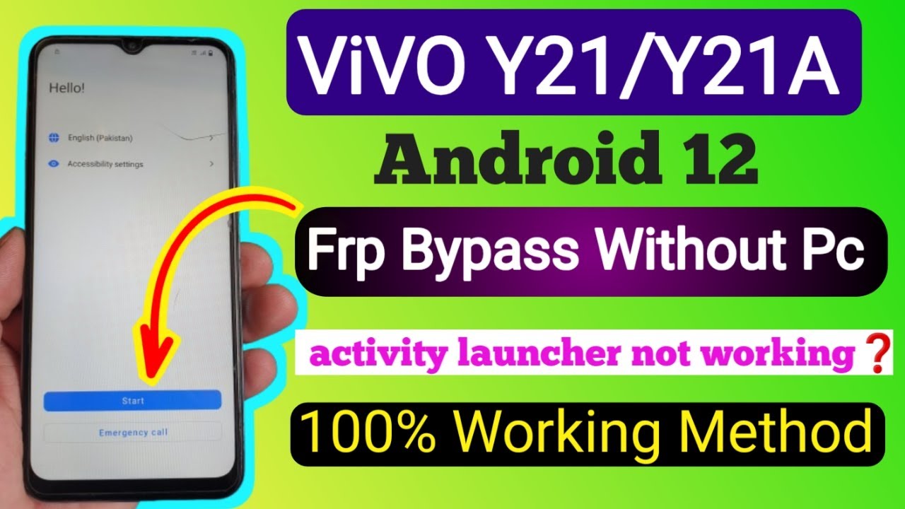 ViVO Y21/Y21A Android 12 FRP Bypass Without PC | 100% ViVO Y21/Y21A Android 12 FRP Bypass Without PC | 100%