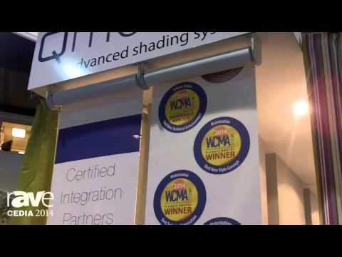 CEDIA 2014: QMotion Demos 15″ Narrow Battery Operated Roller Shades With Manual Override