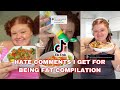 Reacting to hate comments I get for being fat | TIKTOK COMPILATION
