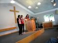 Sharing at the church in Hückeswagen, Germany