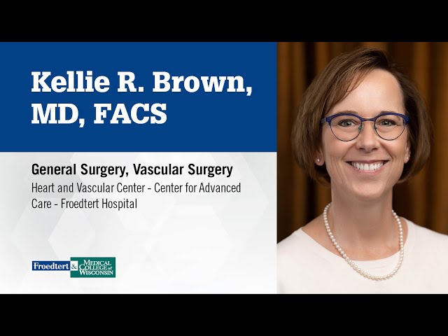Watch Dr. Kellie Brown - vascular surgery on YouTube.