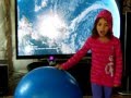 Big Blue Ball Workout for kids
