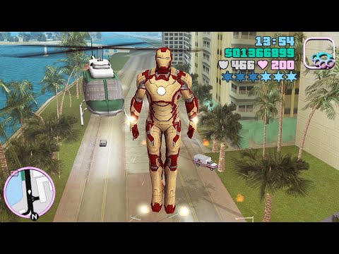 GTA Vice City Best Mods 11 Iron Man, Tornado, Graphics Mod, Fly Cheat, HD Outfits