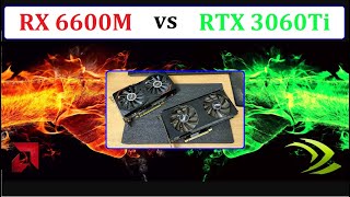 Radeon Rx 6600M Vs Nvidia Rtx 3060Ti Test In Games!