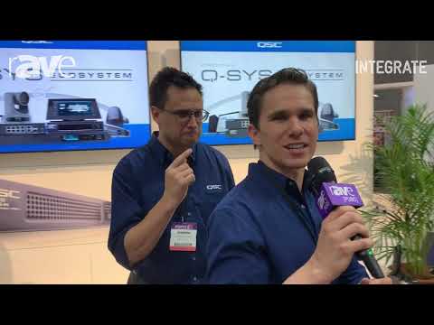 Integrate 2019: QSC Unveils NV Series of Video Endpoints, Part of Q-SYS, on the Tag Stand