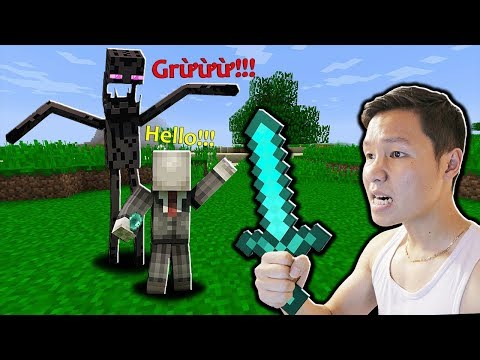 SLENDERMAN VÀ THỬ THÁCH BẮT 100 ENDERMAN TRONG MINECRAFT