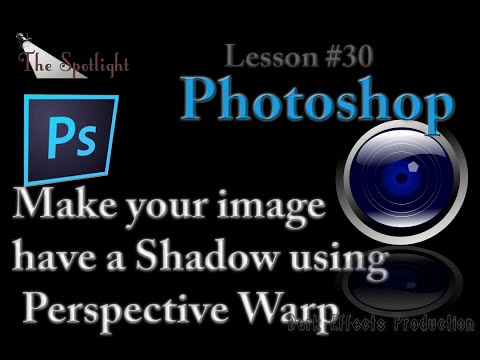 Adobe Photoshop Lesson #30 - Make your image have a Shadow using Perspective Warp
