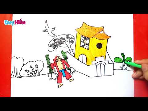 Vẽ truyện cổ tích Ai Mua Hành Tôi - Vẽ bìa truyện cổ tích Ai Mua Hành Tôi