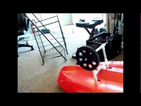 how to make a sit on top kayak cart. under $15.00 dollars.