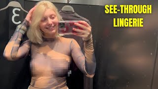 See-Through Try On Haul | Transparent Lingerie And Clothes | Try-On Haul At The Mall