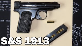Sauer & Sohn Modèle 1913 Un Pe Pistolet Pour Les Officiers Allemands