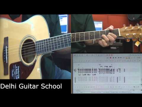 ummeedon wali dhoop - Guitar Lesson (with onscreen Tab) - Delhi...