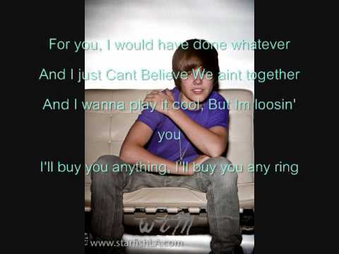 justin bieber lyrics baby. Baby Justin Bieber New Single