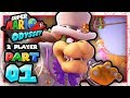 Super Mario Odyssey Co-Op: Part 1 - Cap and Cascade Kingdom! (2 Player)