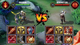 Bijan Vs Richter Full Build Fight Liên Quân Mobileaovrov