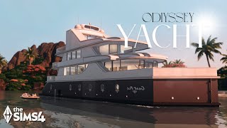 The Sims 4 - Yacht Odiyssey Hotel - Relaxing Speed Build No Cc - Asmr