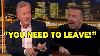 Ricky Gervais Kicked Off Piers Morgans Show After Heated Clash