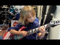 7 year old Mini Band guitarist Zoe plays Enter Sandman By Metallica. Work in Progress