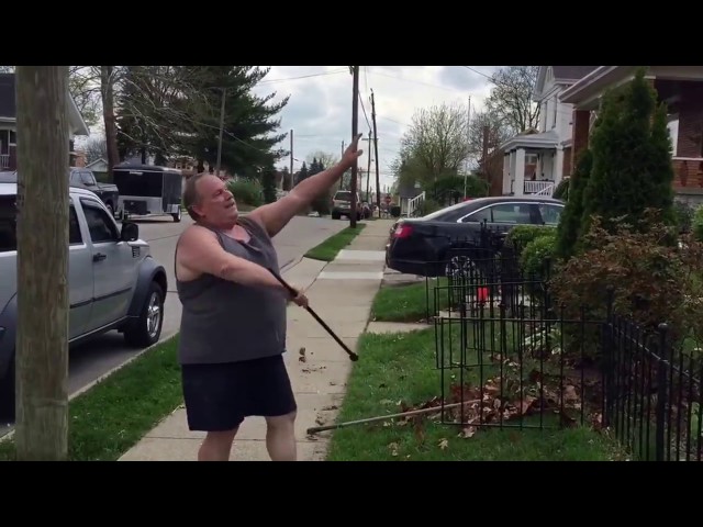 Man Shows Off His Gardening Skill Moves - Video