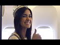 Miss Universe 2014, Paulina Vega travels to Indonesia