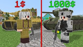 1 Faki̇r Asker Vs 1000 Zengi̇n Asker - Minecraft