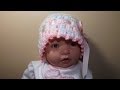 Crochet gorro para Bebe de 0 a 3 meses