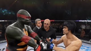 TMNT Raphael vs. Bruce Lee (EA sports UFC 3) - CPU vs. CPU
