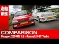 Peugeot 205 GTi 1.9 - Renault 5 GT Turbo (English subtitled)