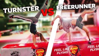 Turnster Vs Freerunner In Trampolinepark Jumpxl