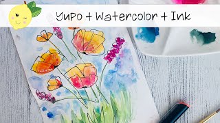 WATERCOLOR on YUPO Paper with Doodling on Top - FAIL??
