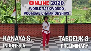 Wt Open 2020Cadet Female8 Jang Poomsaekanaya Syahkira Rahma Kemala 0116 - Preliminary