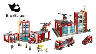 Lego City 60004 Fire Station Vs 60110 Fire Station - Lego Speed Build For Collectors