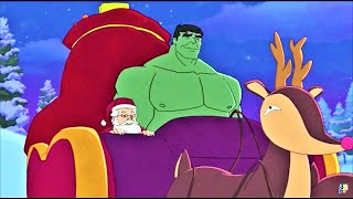 Hulk As Santa Claus Marvel Super Hero Adventures Frost Fight