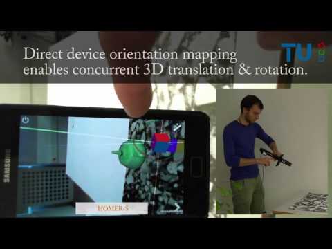 3DTouch & HOMER-S: Intuitive Manipulation for One-Handed Handheld AR