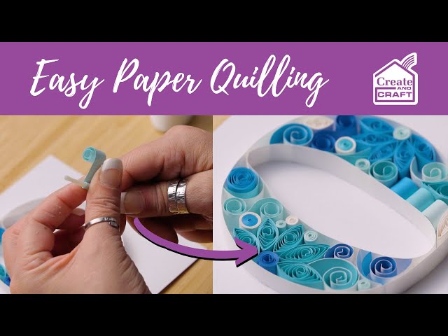 Play this video Easy Paper Quilling for Beginners Shapes amp Monogramming  Papercraft  Create and Craft