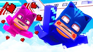 A Menina Gata Ex Namorada Pulou Do Avião Voando Para Tentar Beijar O Menino Gato No Minecraft