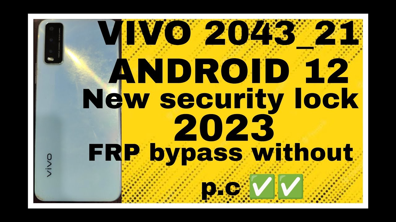 VIVO 2043-21 FRP BYPASS WITHOUT P.C NEW METHOD AND NEW VIVO 2043-21 FRP BYPASS WITHOUT P.C NEW METHOD AND NEW