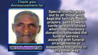 Victor Mondesir Thank You Victor Mondesir Thank You