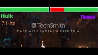 Avengers Infinity War 2018 Hulk Vs. Thanos With Healthbars