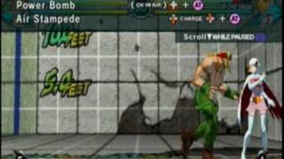 Tatsunoko Vs. Capcom Alex Moveset