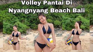 Volley Pantai Di Pagi Hari Di Nyangnyang Beach Bali