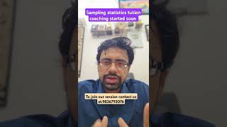 Sampling Statistics Coaching Starts Soon Enroll Today
