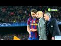 Mourinho sneaks up to pep and Ibrahimovic and and deliver a  cheeky comment