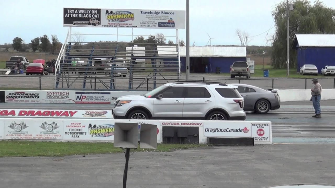 Stock FORD Explorer SPORT vs Modded Nissan GTR 1/4 Mile ...