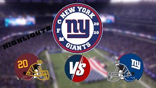Madden 20 | CFM | Season 21 | Week 5 Washington Redskins vs New York Giants | Highlights