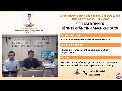 Siêu âm doppler bệnh lý giãn tĩnh mạch chi dưới, ThS. BS. Nguyễn Ngọc Cương