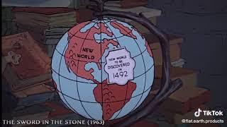 The Sword In The Stone - Disney 1963 Film - Flat Earth Scene